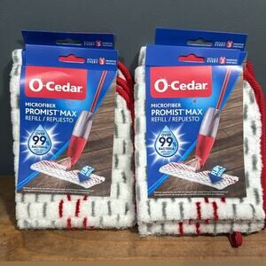 4 packs of O-Cedar Microfiber Promist Max Refill quick cleaning less waste NEW